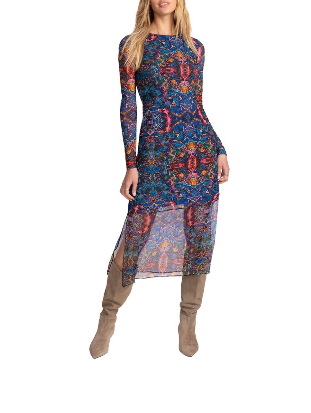 Johnny Was Jade Tulus Mesh Dress NWT